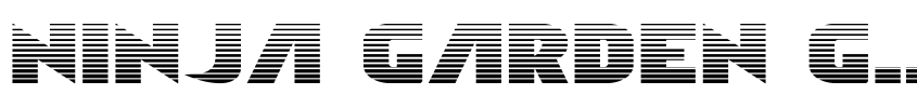 Font Ninja Garden Gradient by Daniel Zadorozny