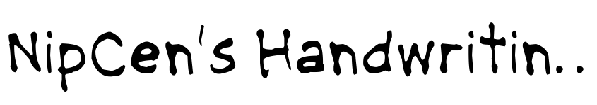 Preview NipCen's Handwriting Light