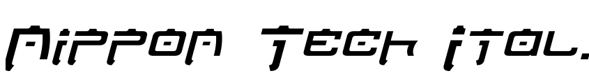 Preview Nippon Tech Italic