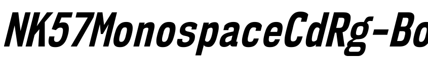 Preview NK57MonospaceCdRg-BoldItalic