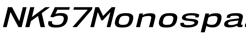 Preview NK57MonospaceExSb-Italic