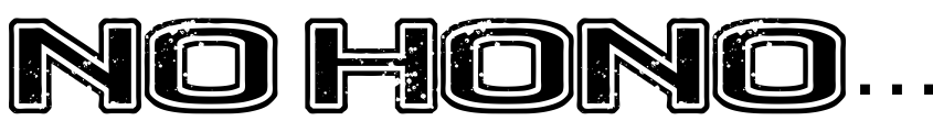 Font No Honor Roll Regular by chris vile