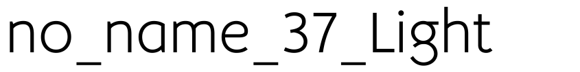 Font no_name_37_Light by Igor Kosinsky