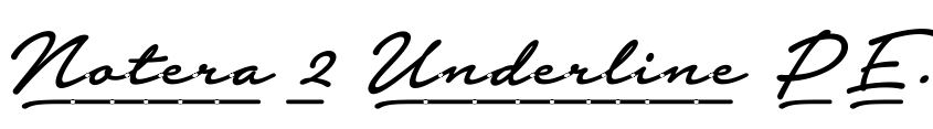Preview Notera 2 Underline PERSONAL USE Medium
