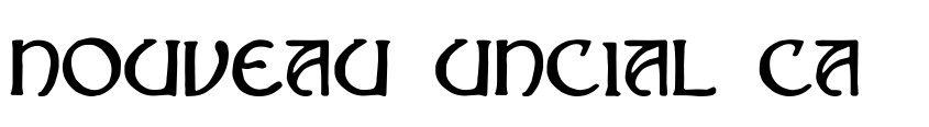 Font Nouveau Uncial Caps by James Greenwood