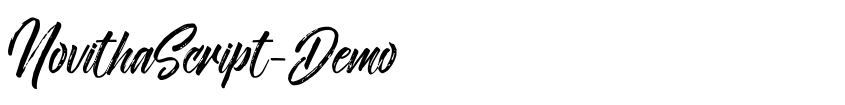 Font NovithaScript-Demo by Lostvoltype Foundry