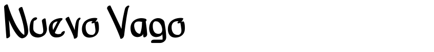 Font Nuevo Vago by Unknown