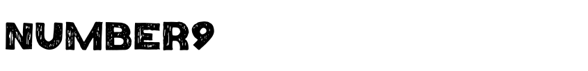 Font Number9 by Unknown