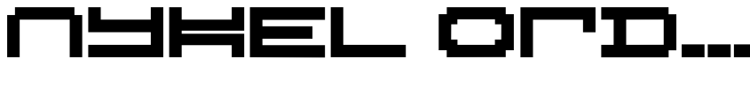 Font Nykel Ord Sans by Abigail Roberts