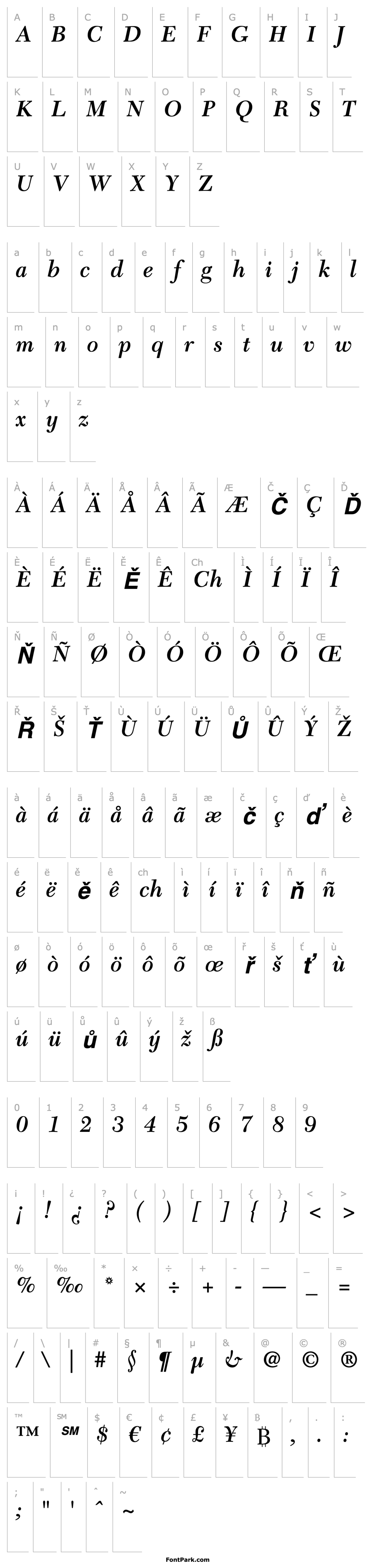 Přehled NewCaledoniaLTStd-SemiBdIt