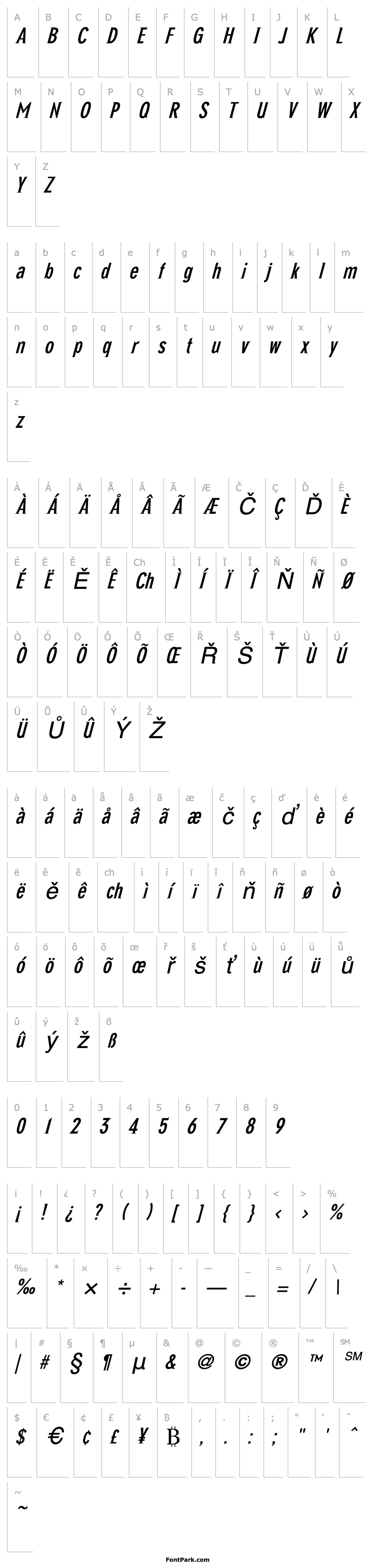 Přehled NewGlobal Italic