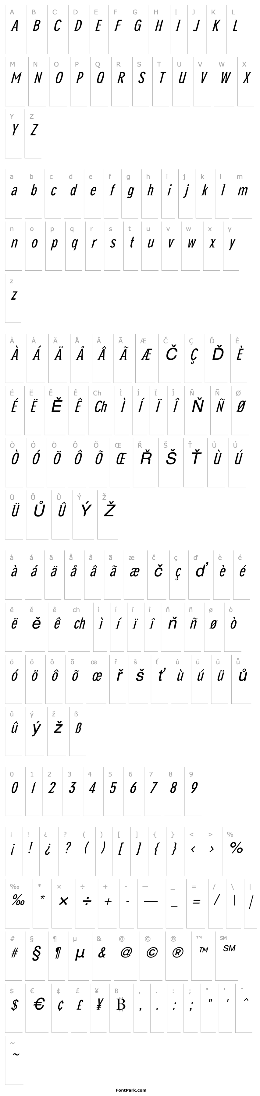 Overview NewGlobalLight-Italic