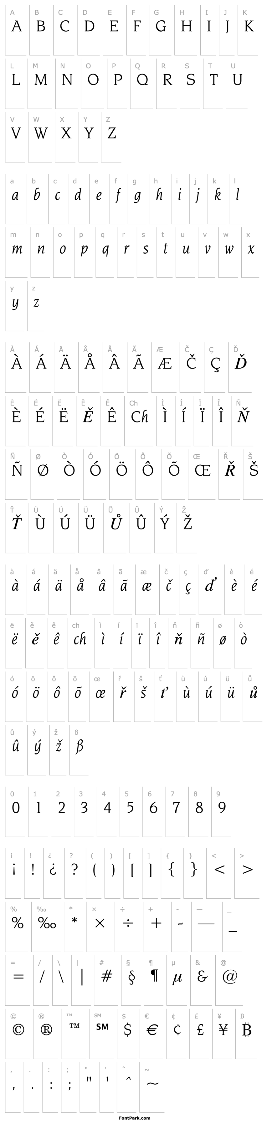 Overview Novarese Book Italic BT