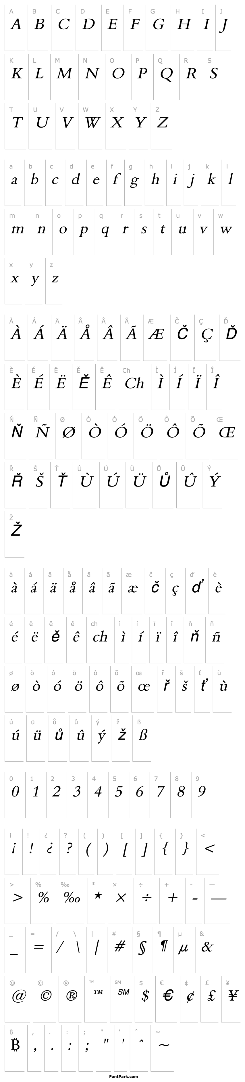 Overview Nadine 2 Italic