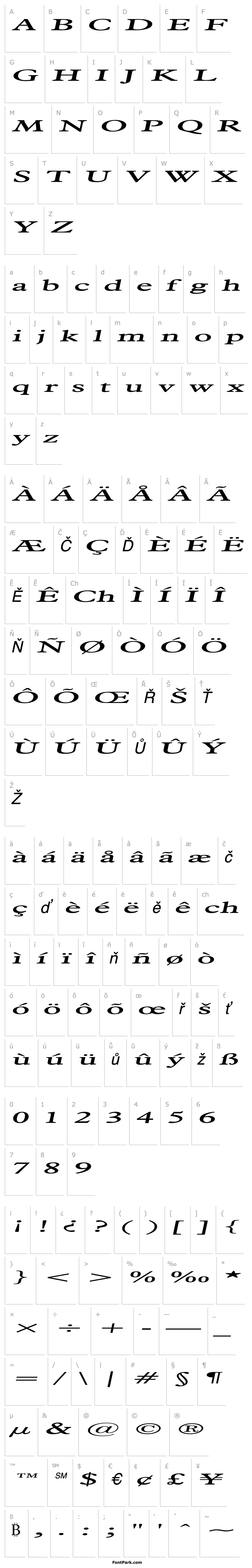 Overview Nadine Extended Italic