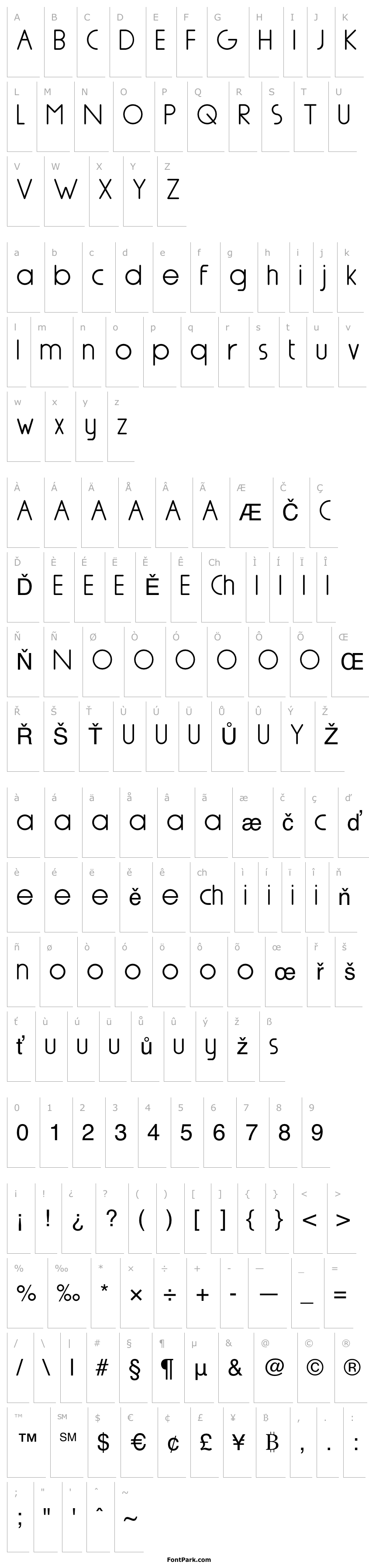 Přehled Nairi Amber Demo Sanserif