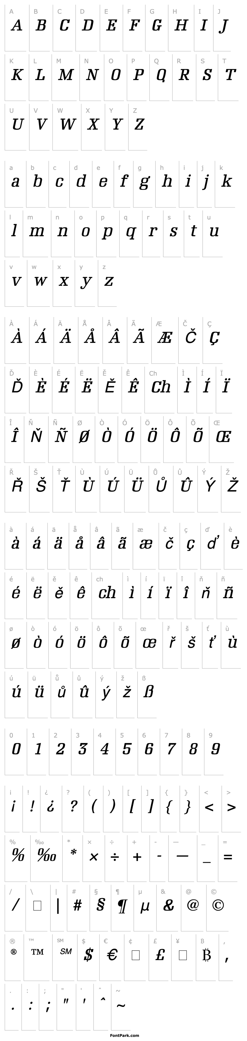 Overview Napoleon Italic