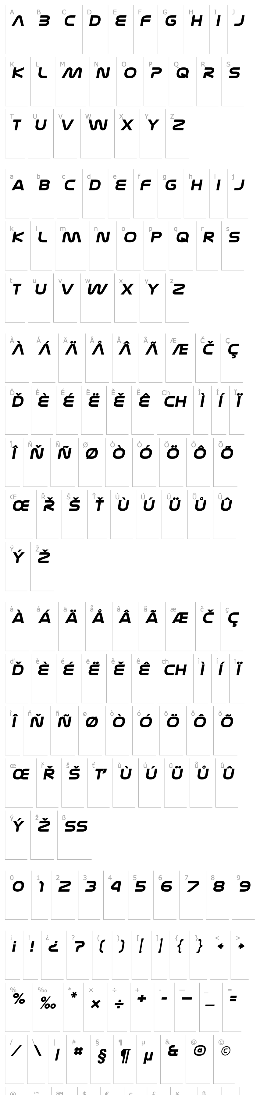 Overview Nasalization Extended Bold Italic