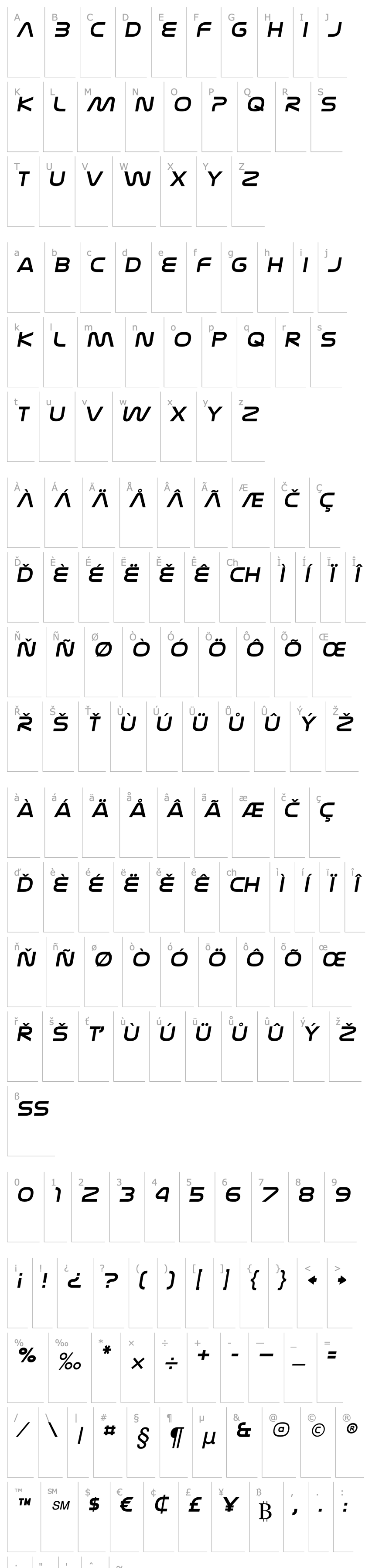 Overview Nasalization Extended Italic