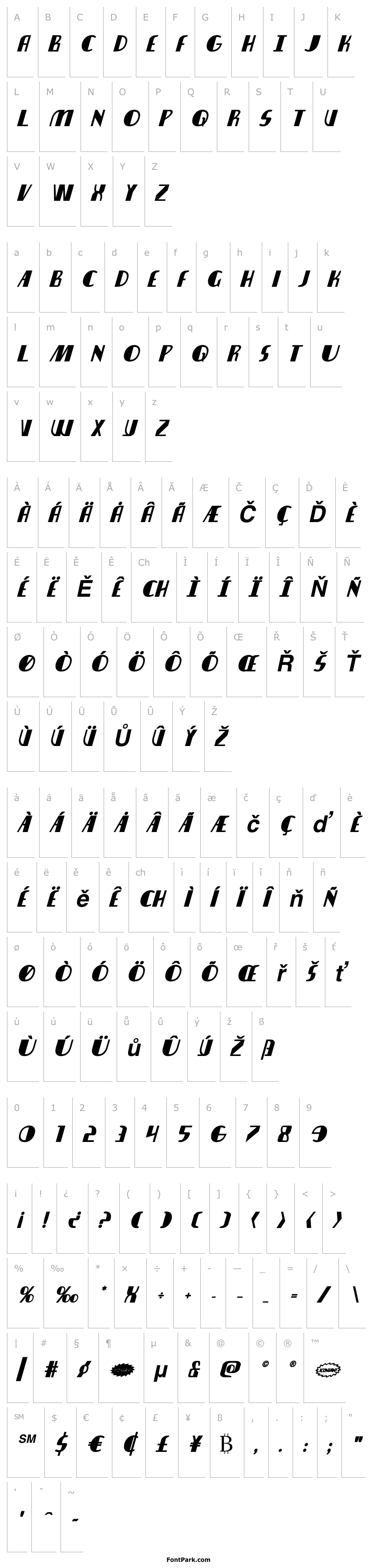 Přehled Nathan Brazil Bold Italic