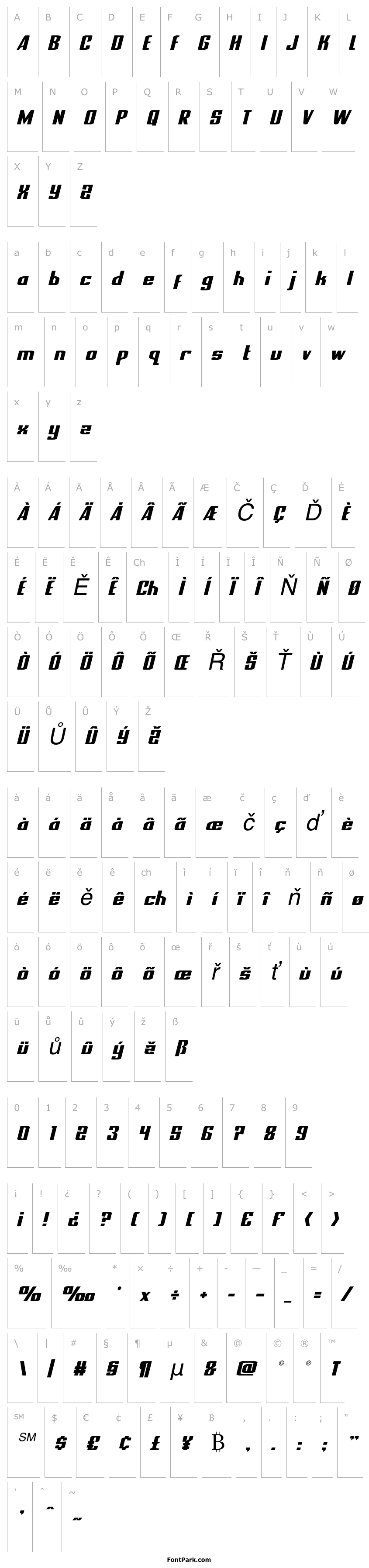 Přehled National Express Semi-Italic