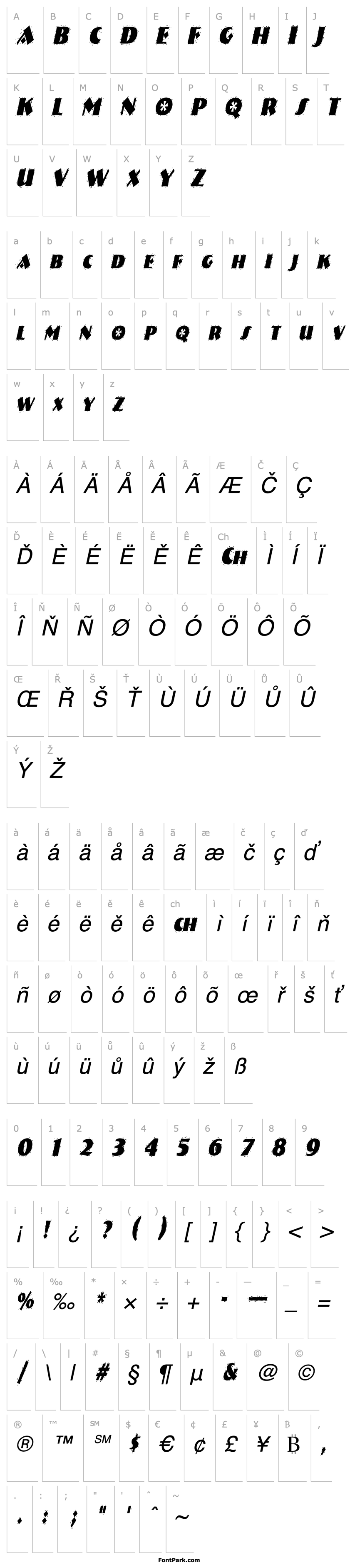 Overview NatividadCondensed Italic