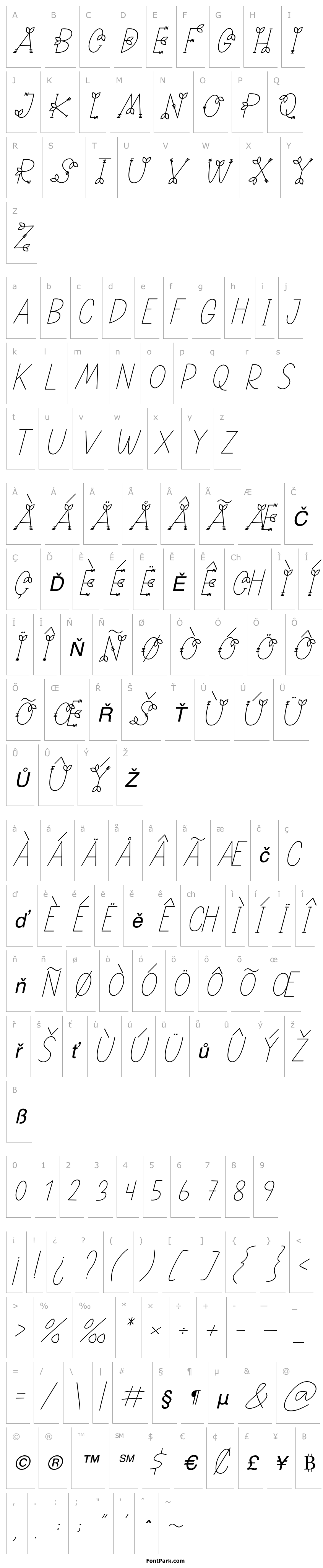 Overview NATURE green Italic