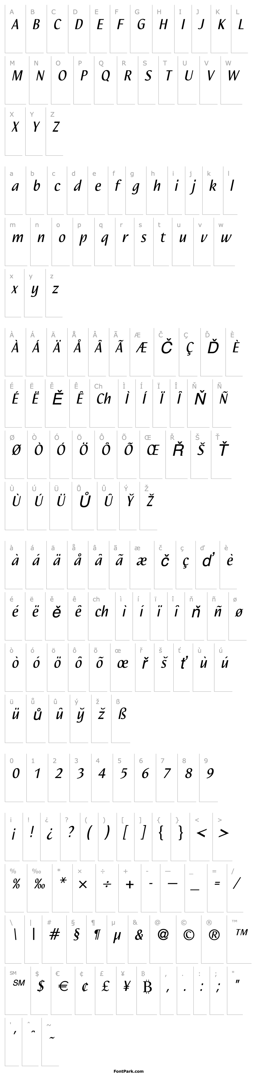 Overview Nautilus LT Italic