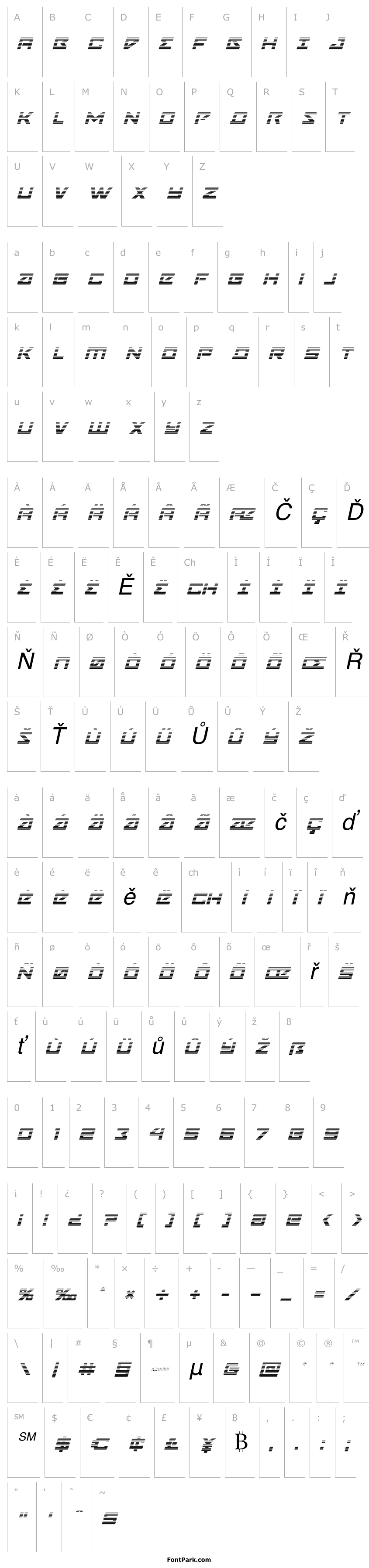 Overview Navy Cadet Gradient Italic