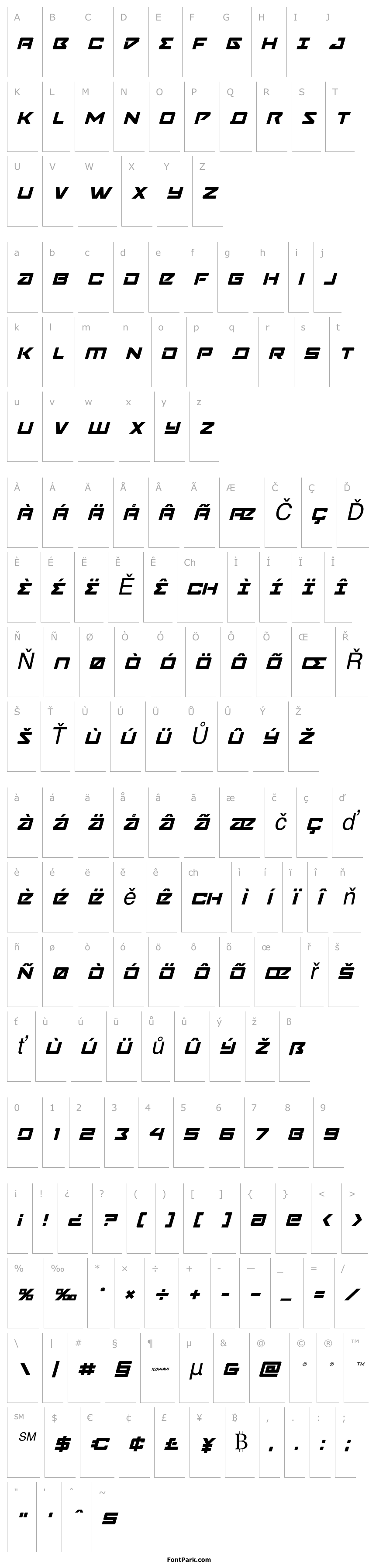 Overview Navy Cadet Italic
