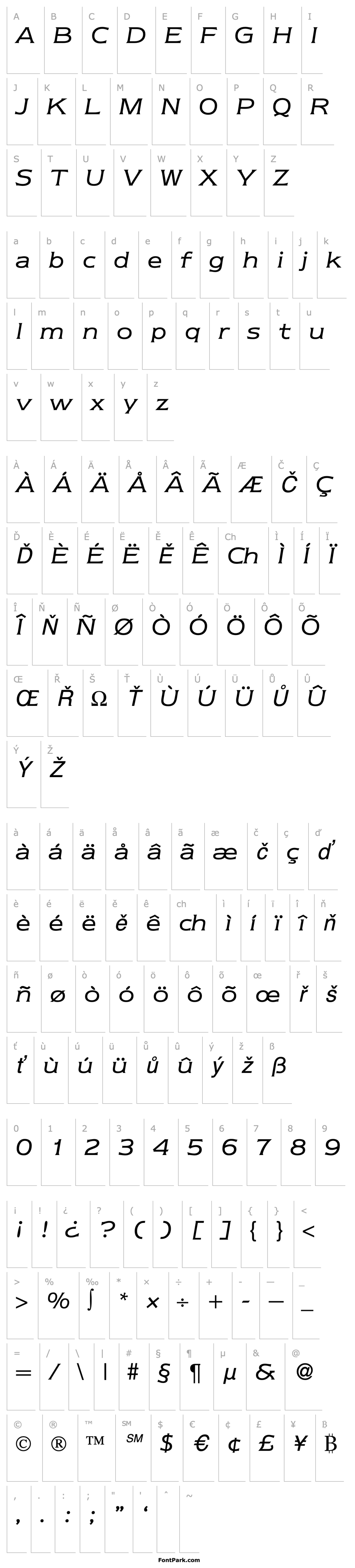 Přehled Nebraska-RegularItalic