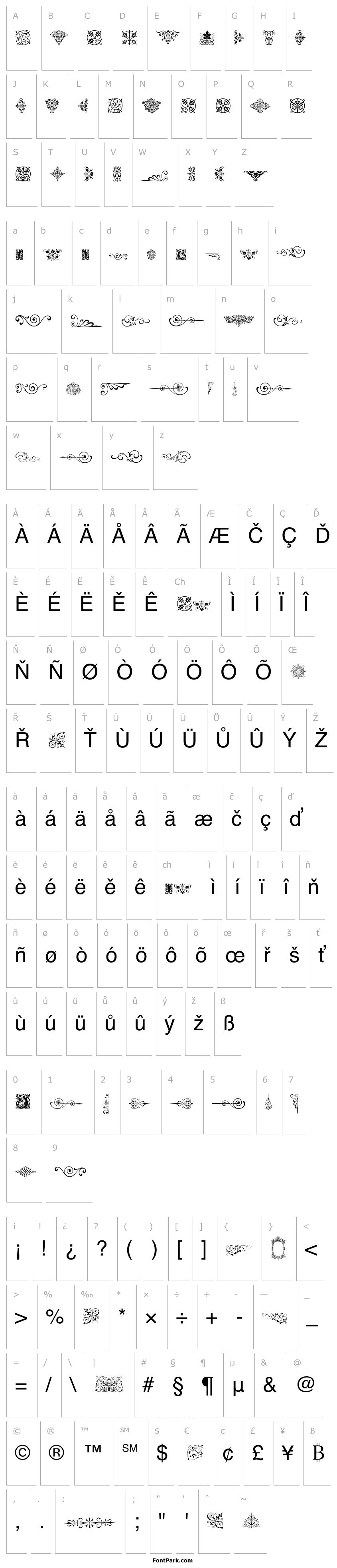 Přehled NeoclassicFleuronsFree