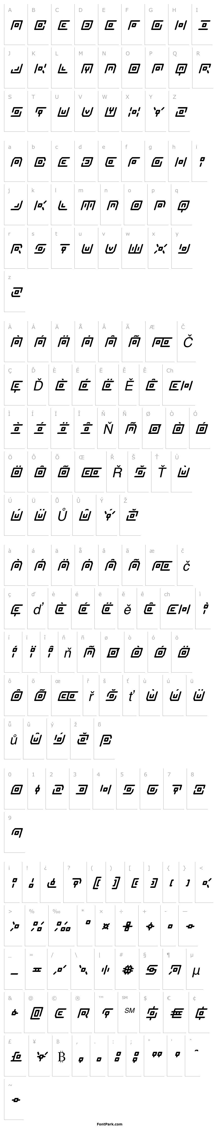 Přehled Neon Circuit Super-Italic