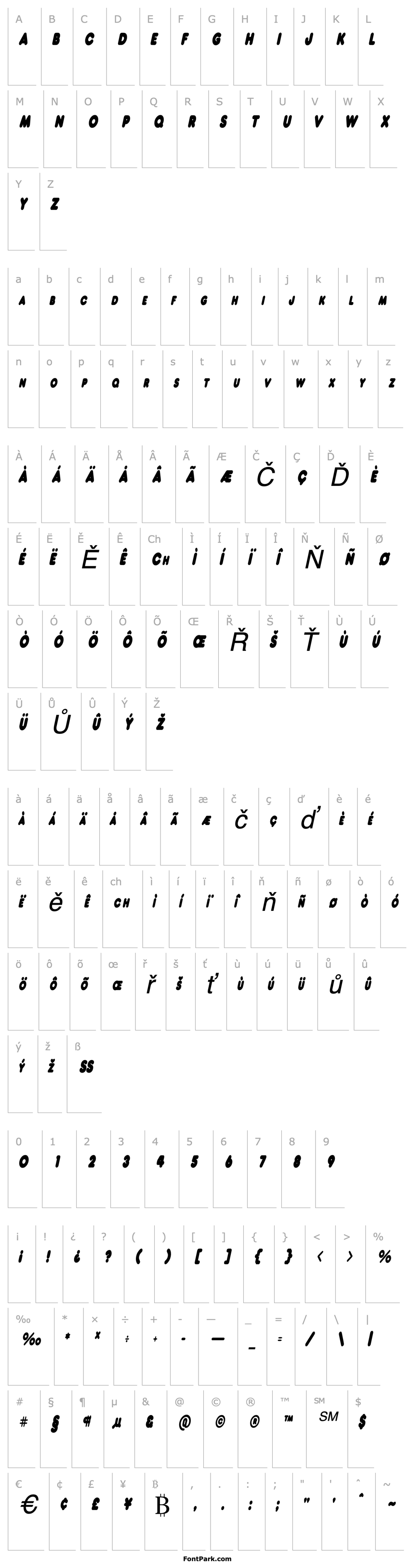 Overview NeonCondensed Italic