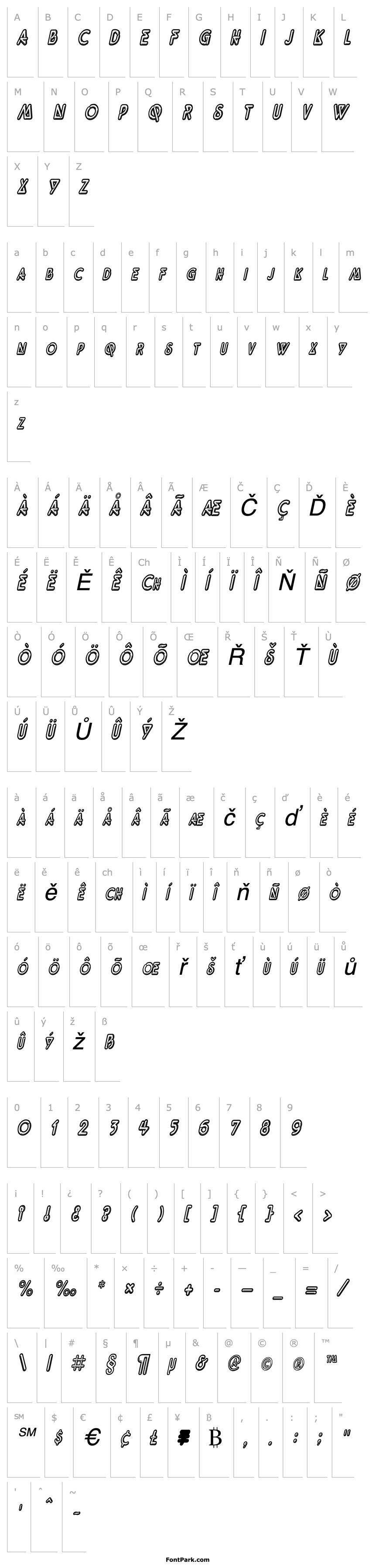 Overview Neonz-Condensed Italic