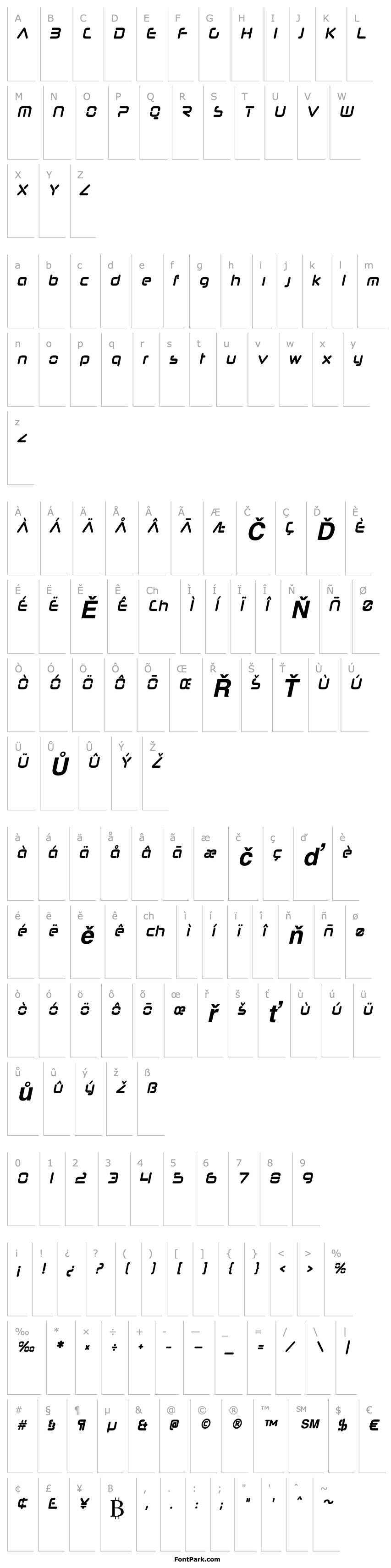 Přehled Neuropol Nova Cnd Bold Italic