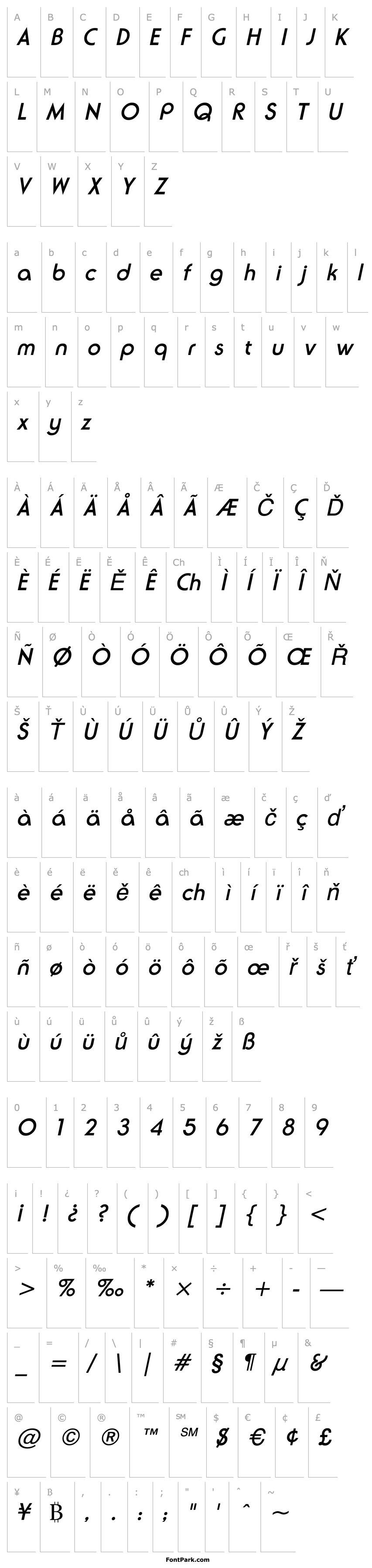 Přehled NeuseSSK Italic