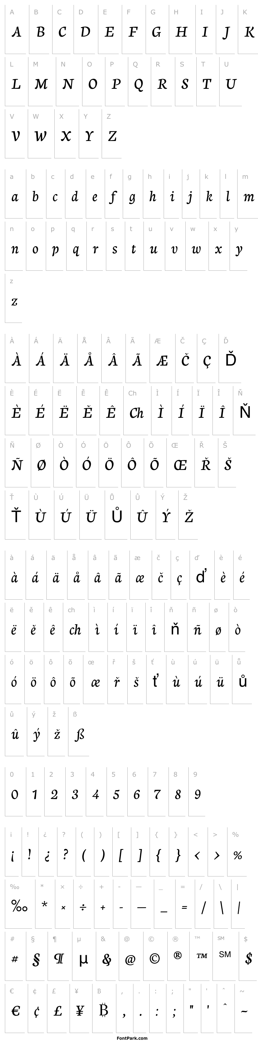 Overview Neuton Cursive