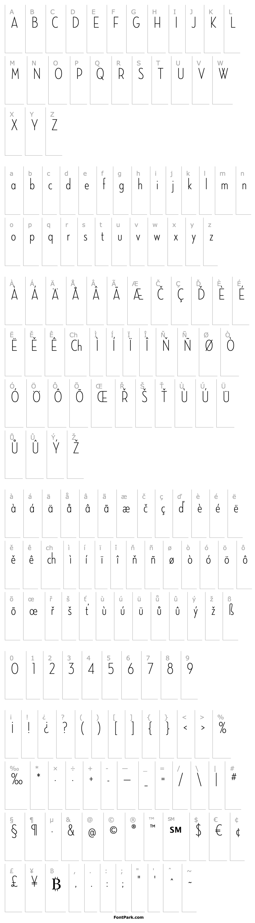 Přehled NeutrafaceCondensed-LightAlt