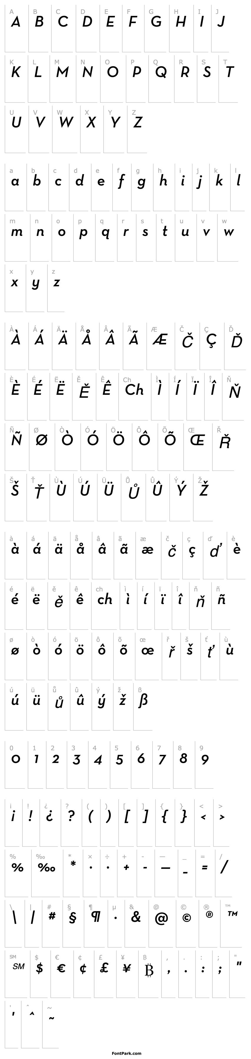 Přehled NeutraText-DemiItalic