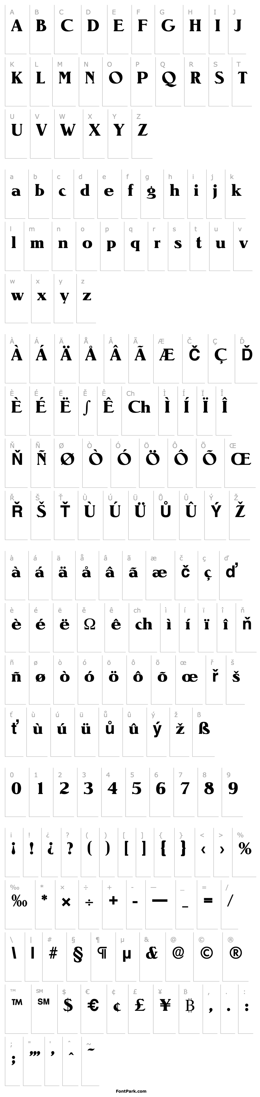 Overview Nevada-Serial-ExtraBold-Regular