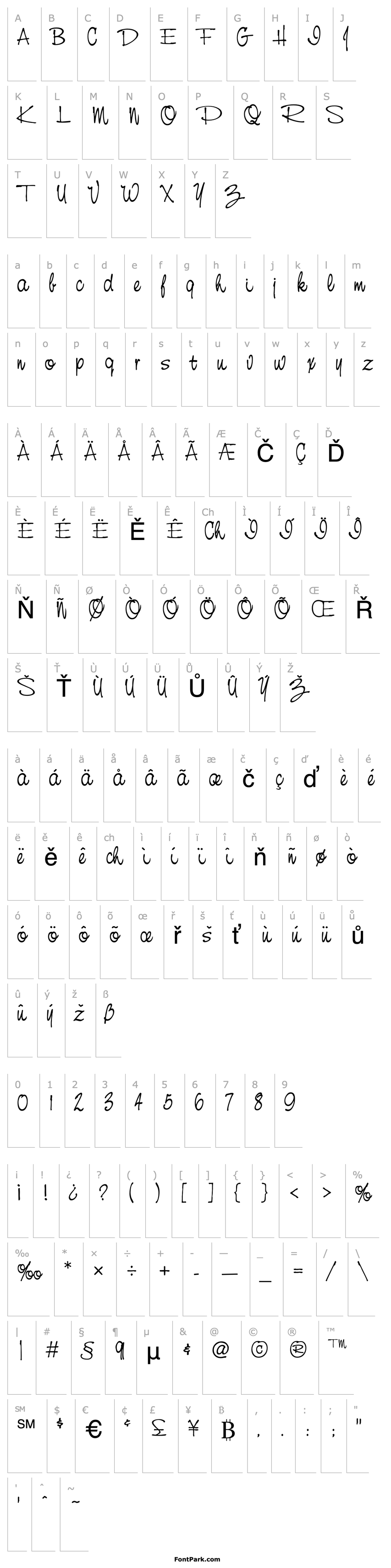 Přehled NevilleScript Regular