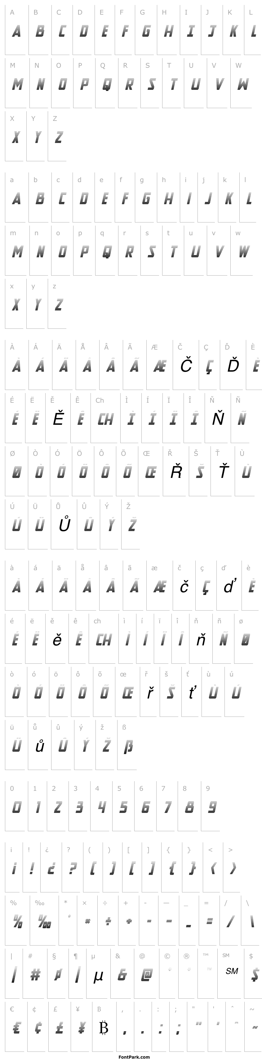 Overview New Comic Title Gradient Italic