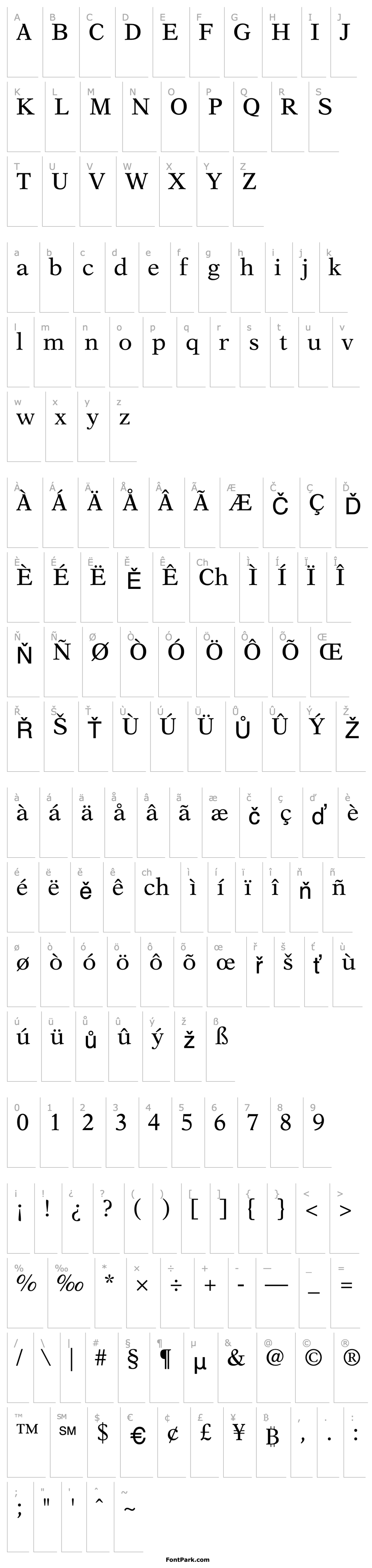 Overview NewAsterRoman