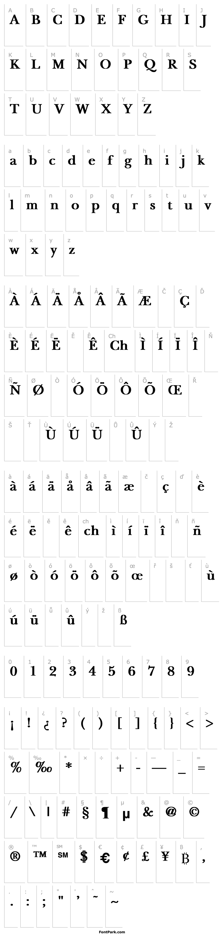 Overview NewBaskerville Bold