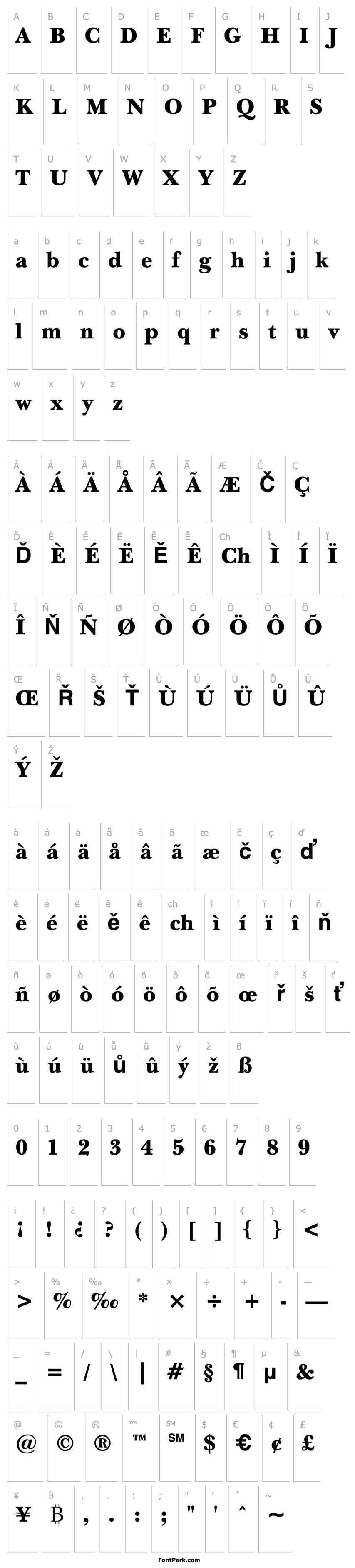 Přehled NewBaskervilleITCbyBT-Black