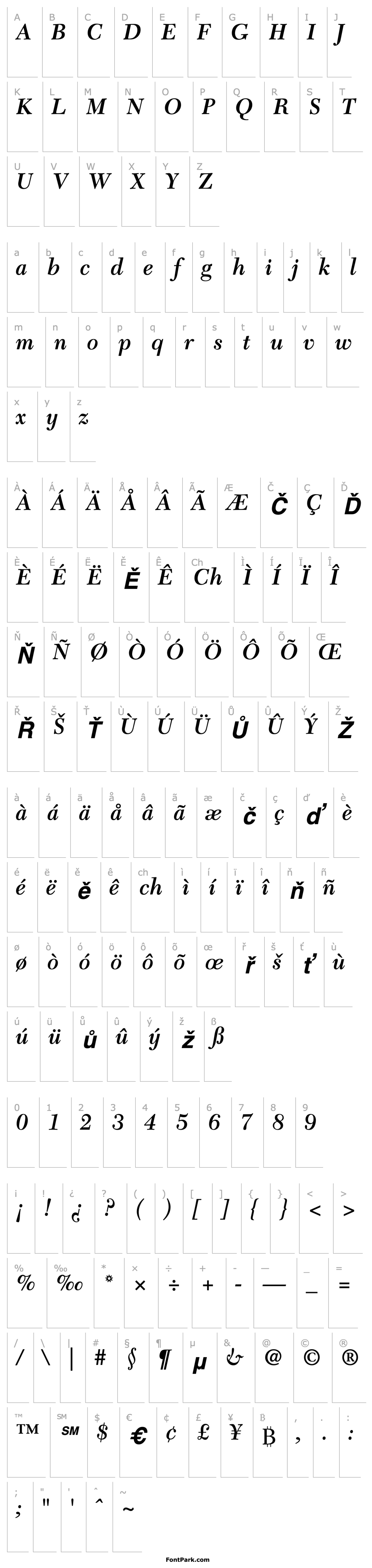 Overview NewCaledonia-SemiBold Italic