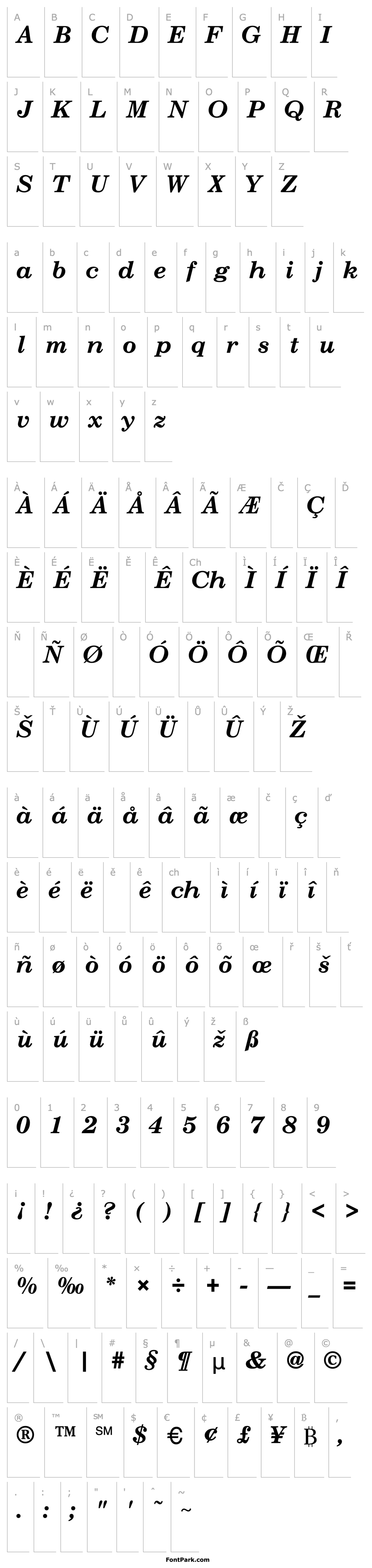 Overview NewCenturySchlbk-Bold-Italic