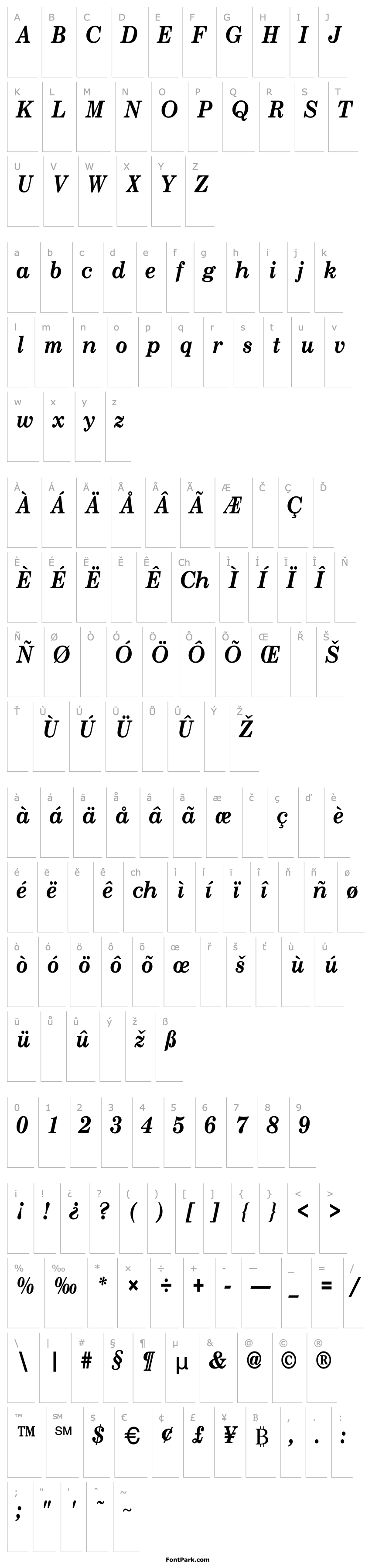 Overview NewCenturySchlbkCnd-Bold-Italic