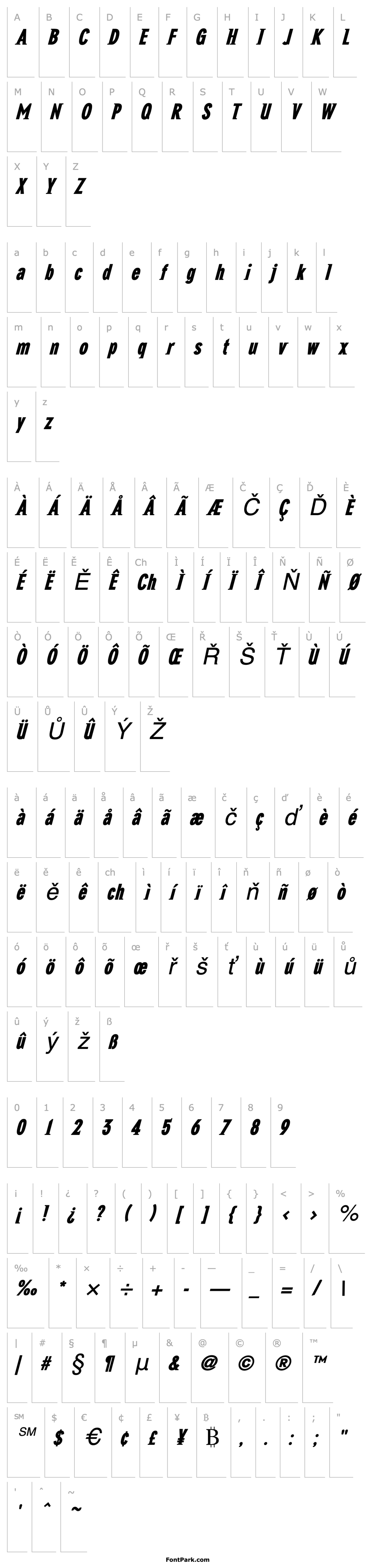 Overview NewGlobalHeavy-Italic